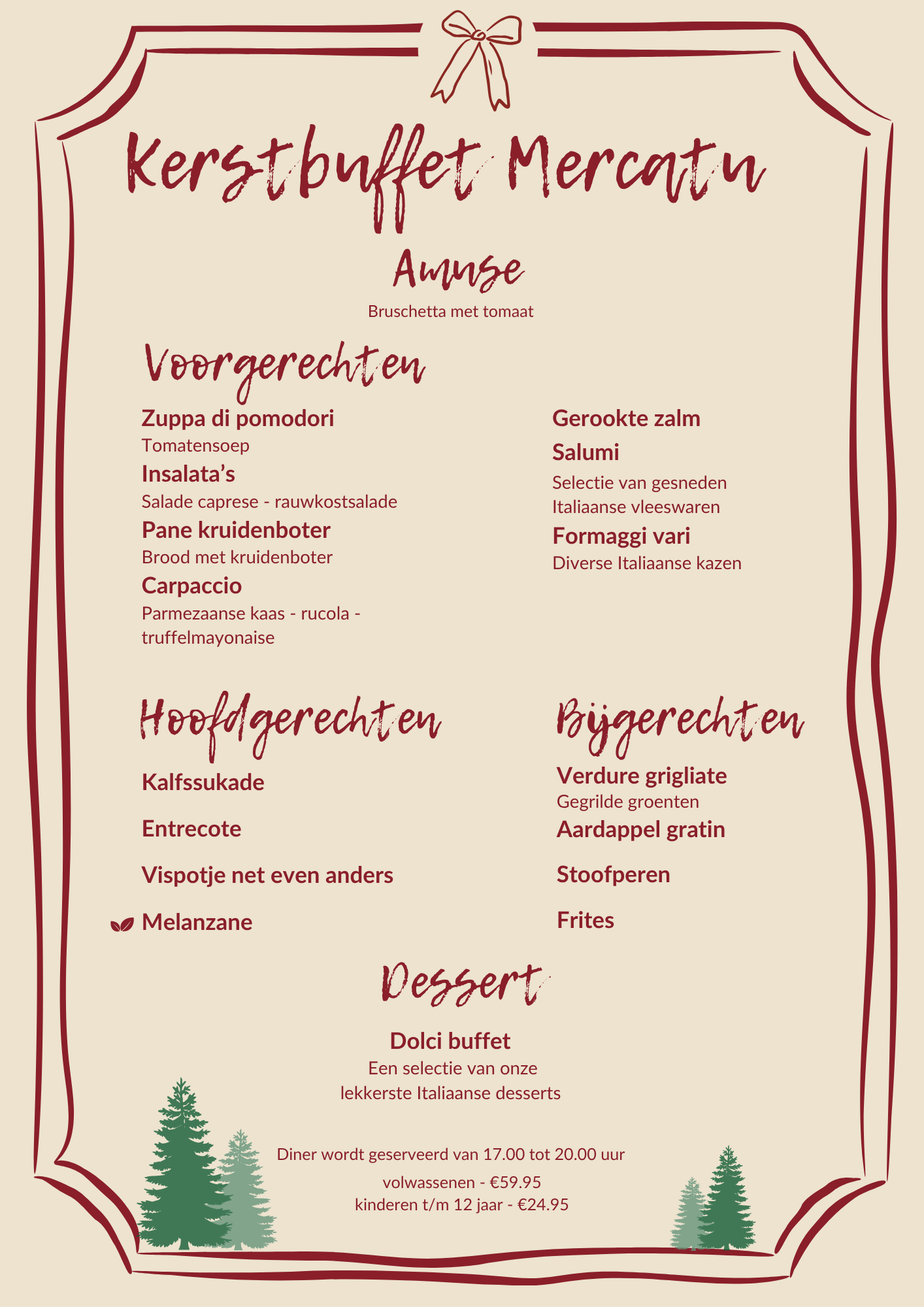 Kerstbuffet Mercatu